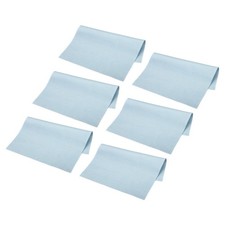 Microfiber Cleaning Cloth 7" x 6" Suede for Camera Lens Eyeglasses Blue 24pcs