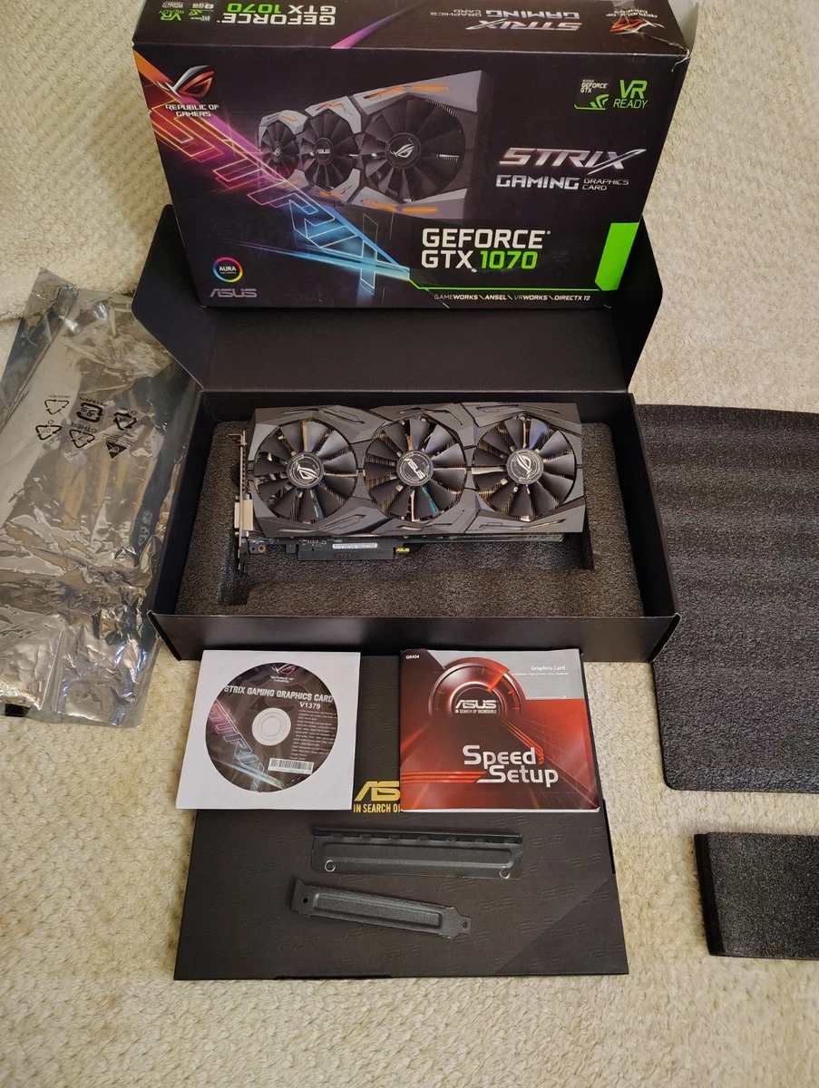 ASUS NVIDIA GeForce GTX 1070 8 GB Memory Computer Graphics Cards