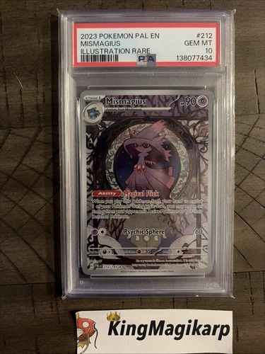 PSA 10 Mismagius 212/193 Sv02: Paldea Evolved Holo Gem Mint Pokemon
