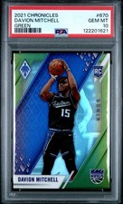 2021 PANINI CHRONICLES GREEN #670 DAVION MITCHELL PSA 10