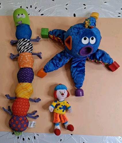 🤩 Bundle Lot of 3 Toys Lamaze worm, Jojos circus clown, Toy quest octopus, Kids
