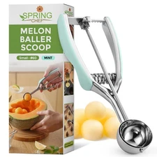 Best Spring Chef - Mint Small Cookie Scoop for Baking Multifunctional 60 Melon