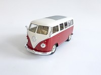 Volkswagen T1 Bus (1963) - Rot/Weiß Welly 1:24