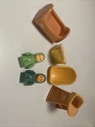 Vintage Little Tikes Baby Set Bed Bassinet High Chair Lot X2 Babies Doll House