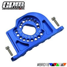 Placa de montaje de motor de aleación GPM y aletas de disipador de calor para LOSI 1/10 Baja Rey 1.0 Rock Rey