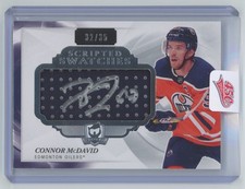 2019-20 Upper Deck The Cup Scripted Swatches Connor McDavid Auto 32/35