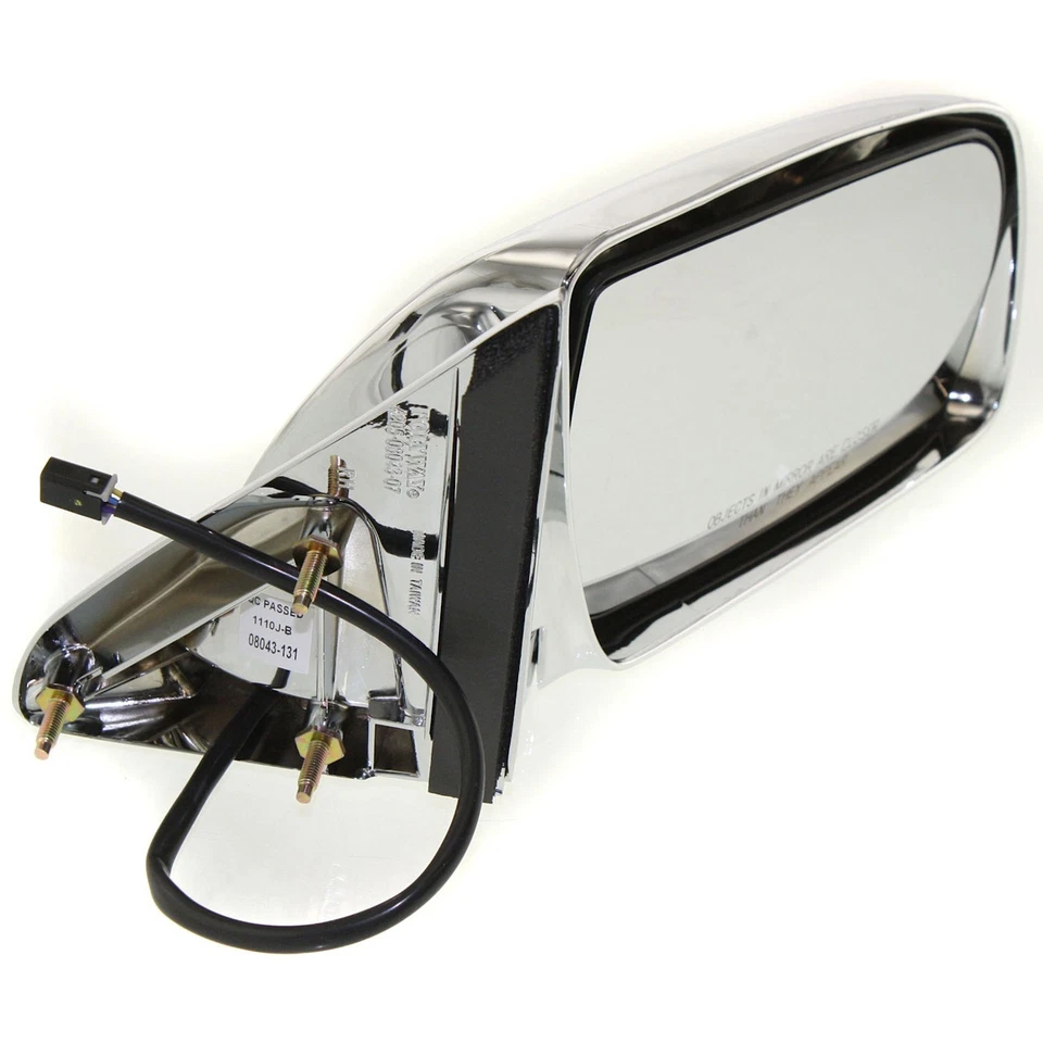Side View Mirrors Power Folding Chrome Pair Set for Chevy GMC C/K Suburban - Image 4 of 4