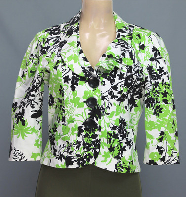 Trenz by Theresa Renz Blazer Jacke 3/4 Sleeve Stretch Multicolor Size PM