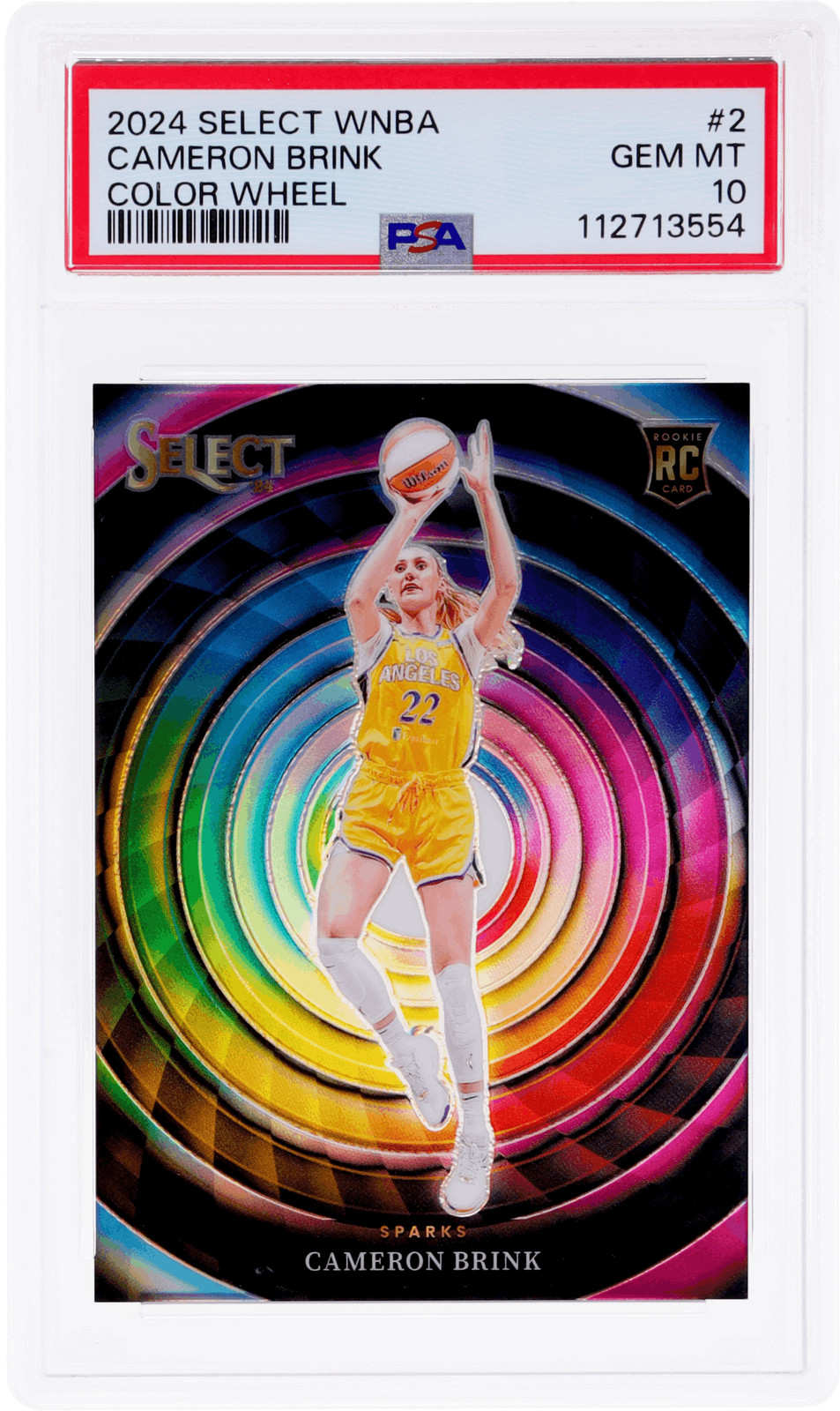 2024 Panini Select WNBA Cameron Brink Color Wheel #2 PSA 10