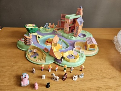 Vintage Polly Pocket Dream World KOMPLETT bis auf 1 Figur Bluebird 1991 sehr guter Zustand