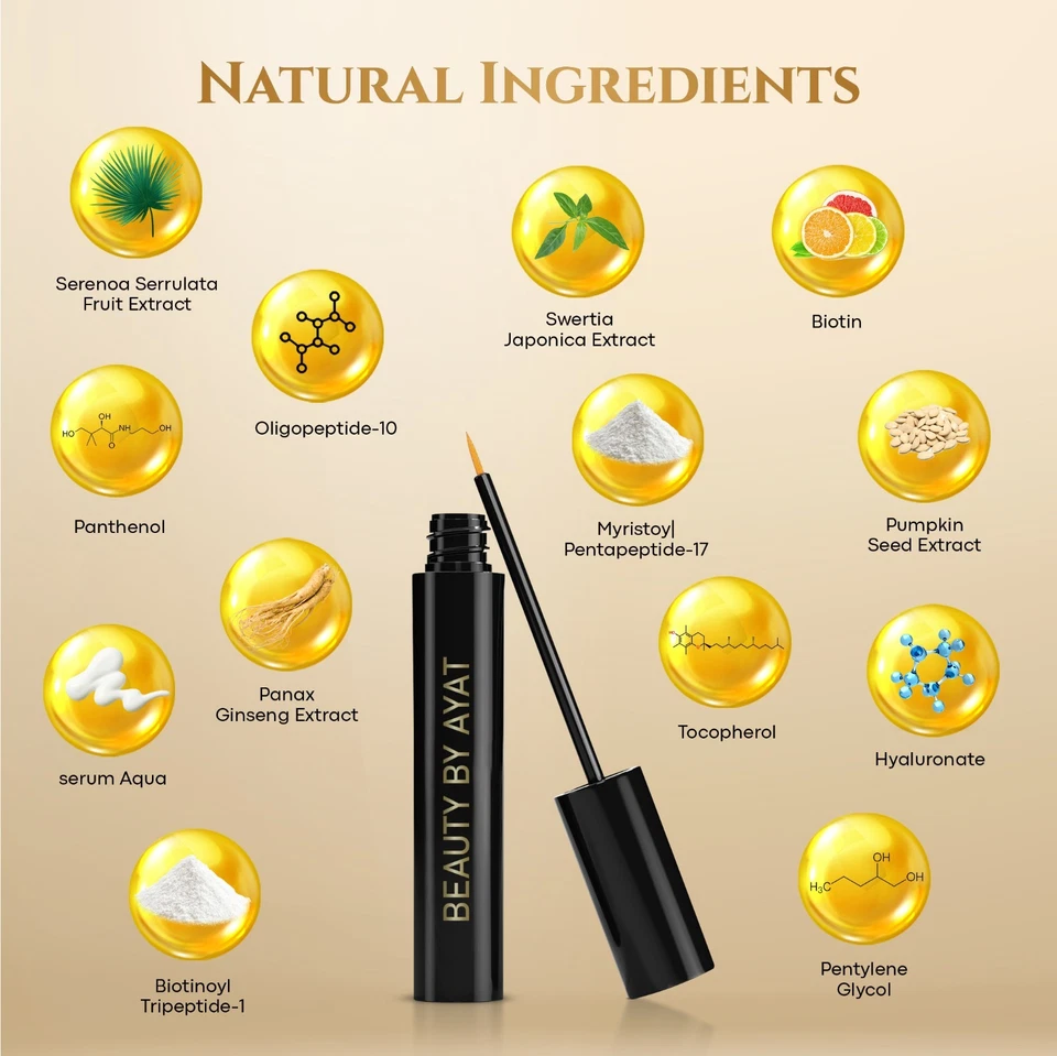 Eyelash Growth Serum for Longer, Thicker, Fuller Brows & Lash - Image 2 of 4