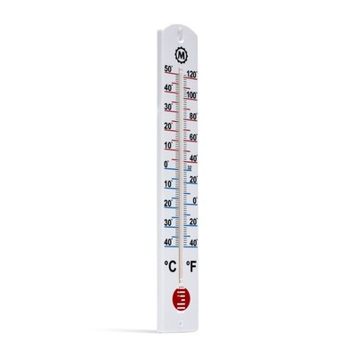 16 Inch White Wall Thermometer Indoor Outdoor Extra Large Easy Read Numbers