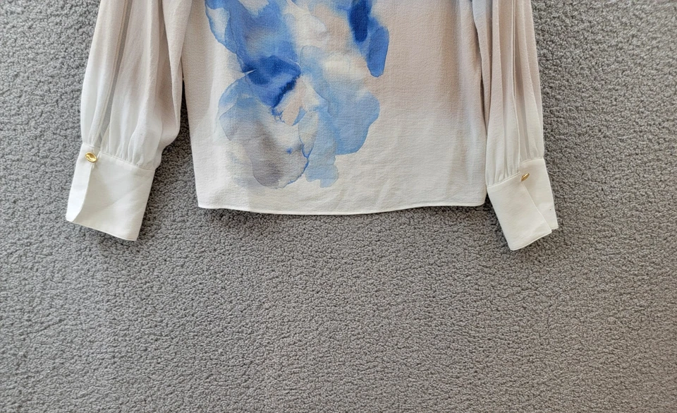 Donna Karan New York Cuello Barco Manga Dividida Top Para Mujer S Cielo Combo Pullover Foto 4 de 4