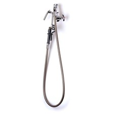Wall Mount Pot Filler Faucet with Vacuum Breaker Self-Closing Nozzle