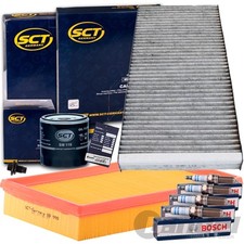 FILTERSET INSPEKTIONSKIT + ZÜNDKERZEN passend für 1.4+1.6 75+100ps FORD FOCUS I