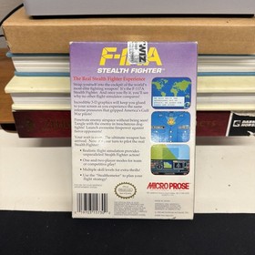 NES F-117A Stealth Fighter Boxed W Game Manual Nintendo + Protector