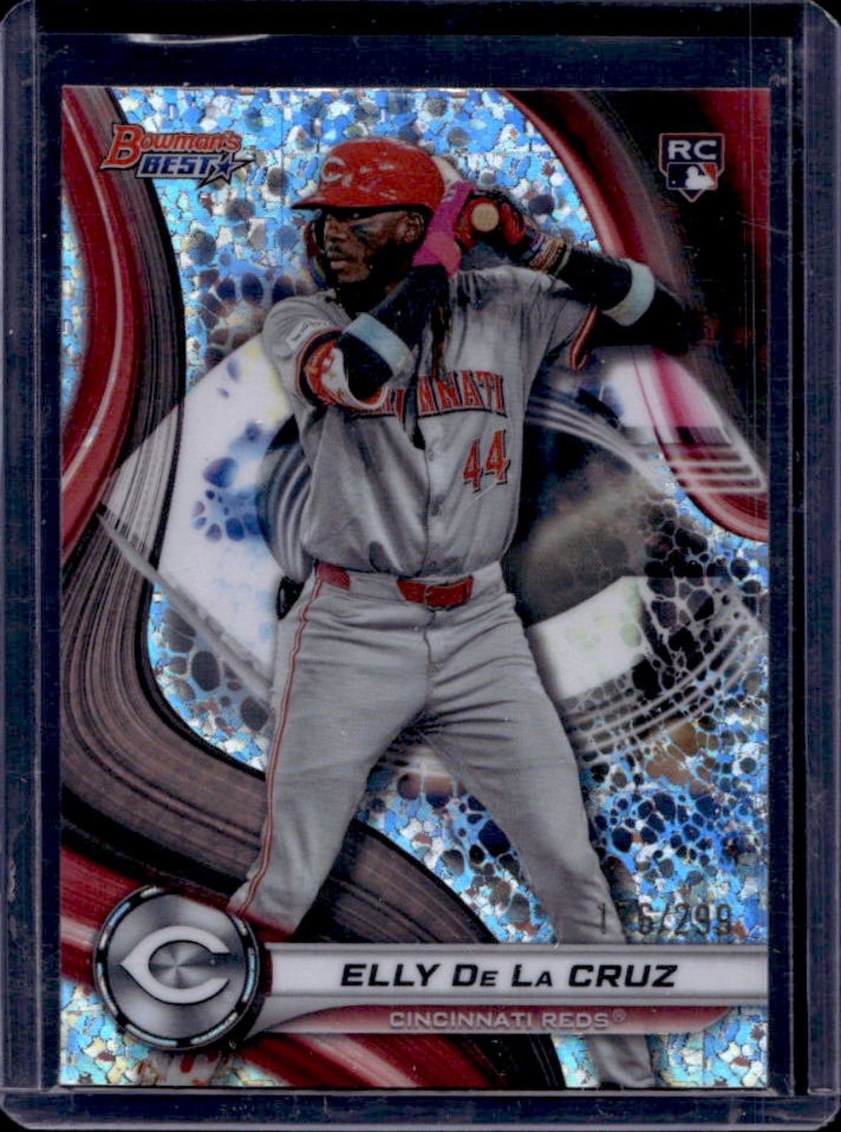 2024 Bowman's Best Elly De La Cruz RC Mini-Diamond Refractor #116/299 Reds