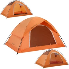 Vela Camping Tent for 2 Person, 4 Person, 6 Person - Waterproof Two Person Te...