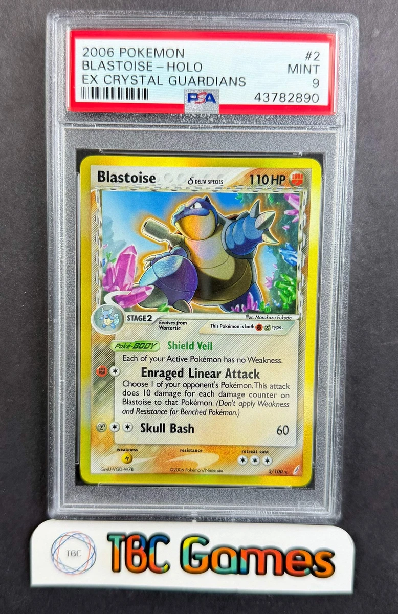 Pokémon TCG Grade 9 Blastoise Individual Collectible Card Game