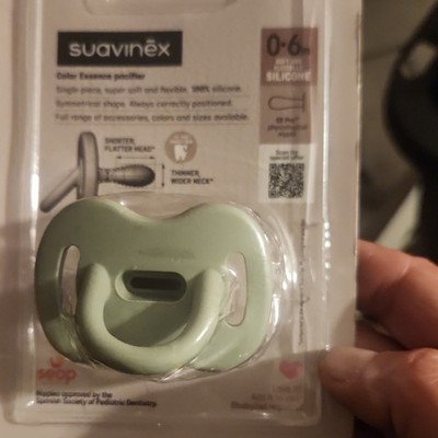 Suavinex Zero.Zero Pacifier 0-6M Small Silicone Physiological Ventilated Green