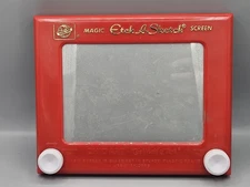 Vintage Ohio Art Etch A Sketch 505 – Red “Magic Screen” – Tested Working USA