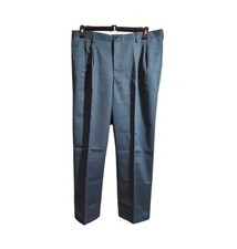 Men's Lands' End Comfort Waist Pleated No Iron Chino Pants 35x28 NWOT