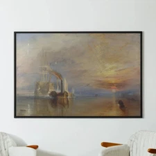 JMW Turner The Fighting Temeraire Canvas/Poster Wall Art