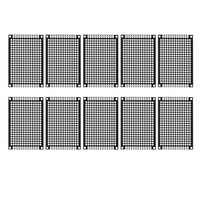 10Er Pack Pcb Leiterplatte Beidseitig Schaltung FüR Diy LöTen 40Mmx60Mm Schwarz
