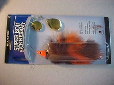 NEW Blue Fox Spinnerbait Super Bou 2 oz BROWN ORANGE SIZE 8 Musky Pike