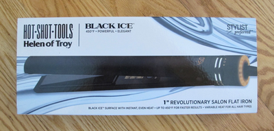 #ad Hot Shot Tools Helen of Troy Flat Iron Black Ice 1quot; $89.99