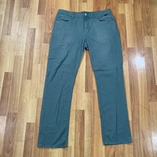 Travis Mathew Pants Mens 34x30 Green Striaght Golf Performance Stretch