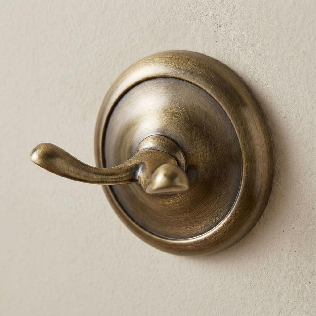 Dressing-Gown Double Towel Hook Hanger Bathroom Antique