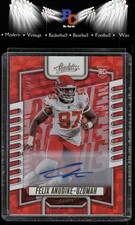 2023 Absolute #162 Felix Anudike-Uzomah Signature Rookies Spectrum Orange