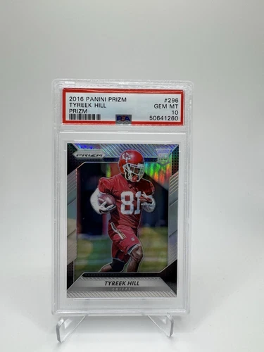 2016 Panini Prizm Tyreek Hill Rookie Card SILVER PRIZM PSA 10! Beauty! Chiefs