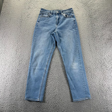 American Eagle Outfitters Jeans Womens 4 Blue Cotton Denim Mom Faded Stretch