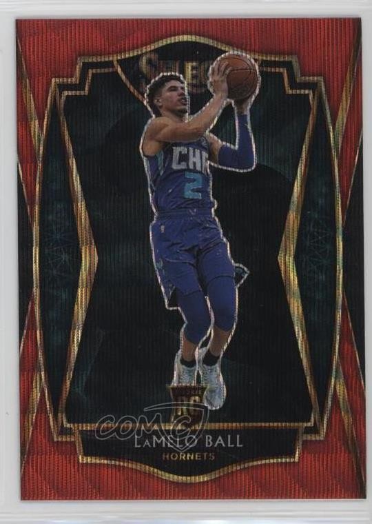 2020 Panini Select Premier Level Red Wave Prizm Lamelo Ball #183 Rookie RC 7iu