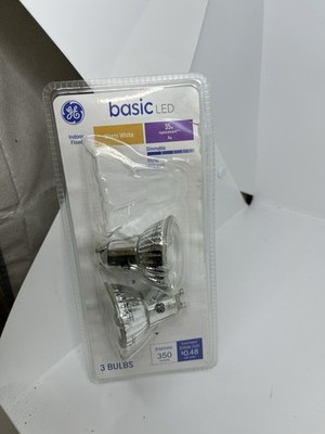 GE Basic LED 35W Replacement MR16 Warm White GU10 Base Dimmable Bulb 2-Pack
