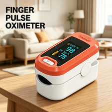 Fingertip Pulse Oximeter, Blood Oxygen Saturation Monitor SpO2 Heart Rate Meter