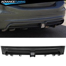 For 13-15 Honda Civic Mugen Rr Style Rear Bumper Lip Diffuser 3rd Led Brake Abs