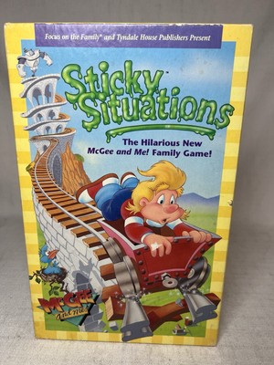 Vintage 1991 McGee and Me! Sticky Situations Board Game - Family Positive Values