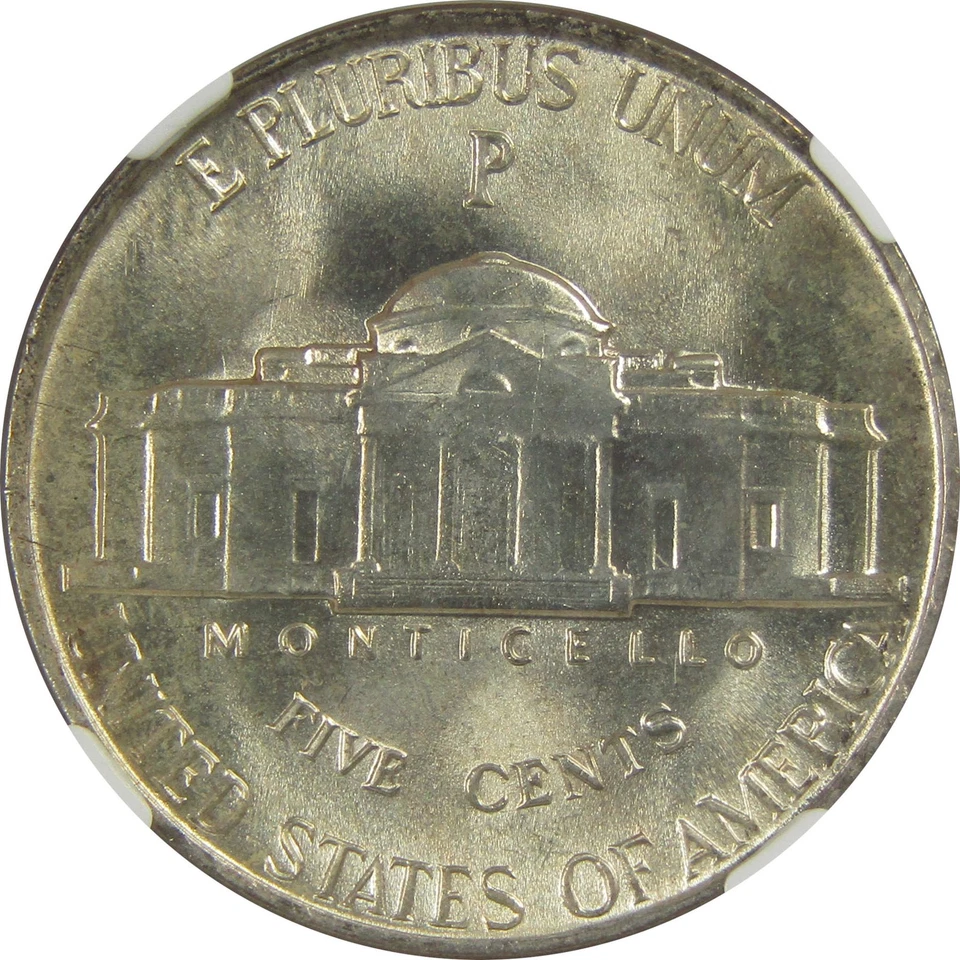 1943 P Jefferson Nickel MS 67 NGC Silver Bag Fragment SKU:I20329 - Image 4 of 4