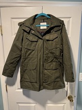 Tommy Hilfiger Hooded Winter Jacket Olive Green Womans L