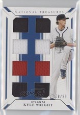 2019 Panini National Treasures Game Gear Material Eights 78/99 Kyle Wright 0bt4