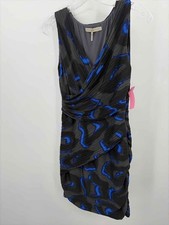 Pre-Owned Halston Heritage Black Size 4 Short Sleeveless Dress