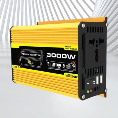 Car-Inverter Dual USB Car Voltage Transformer 3000W DC 12V To AC 110/220V
