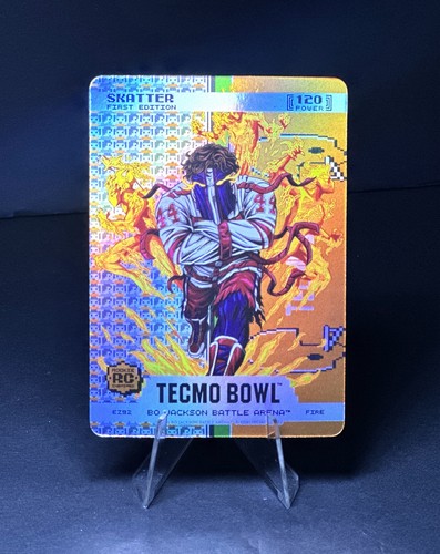 2026 Bo Jackson Battle Arena Tecmo Bowl Skatter Cam Skattebo END ZONE FIRE FOIL