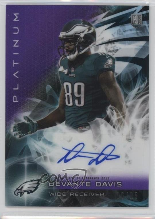 2015 Topps Platinum Rookies Purple Refractor 6/25 Devante Davis Auto RC 2z0