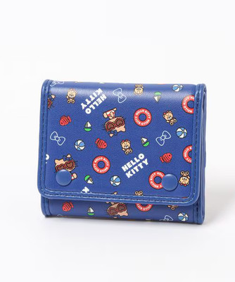 Sanrio Characters x LOWRYS FARM HELLO KITTY Mini Wallet Blue 2026 Summer JP LTD