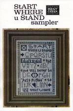 Start Where U Stand Sampler XS Chart Pack - Bent Creek - Embellishment inc