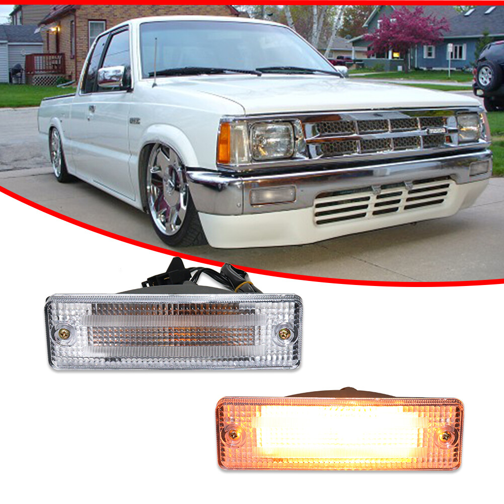 時代鉄製蔵行灯 [B28598] FRONT BUMPER TURN SIGNAL LIGHTS for 85-98 Mazda B2000 B2200 B2600